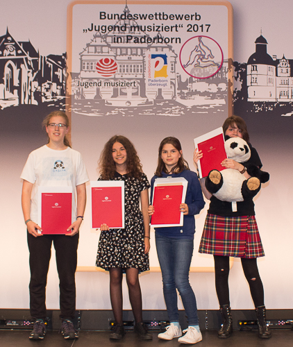 GASLAM-Quintett bei der Preisverleihung zum Bundeswettbewerb in Paderborn