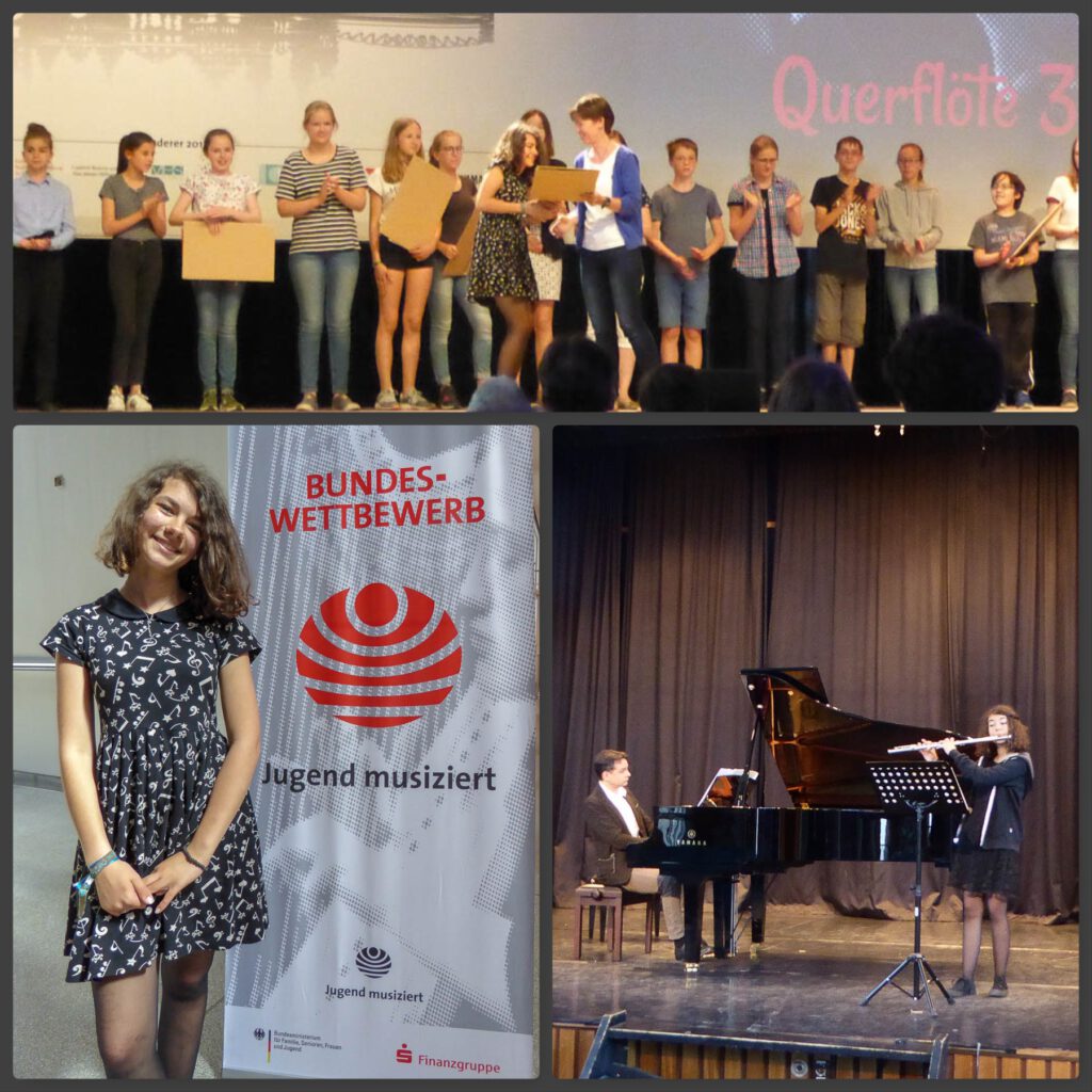 Malina Heitkamp beim Bundeswettbewerb "Jugend musiziert" in Lübeck